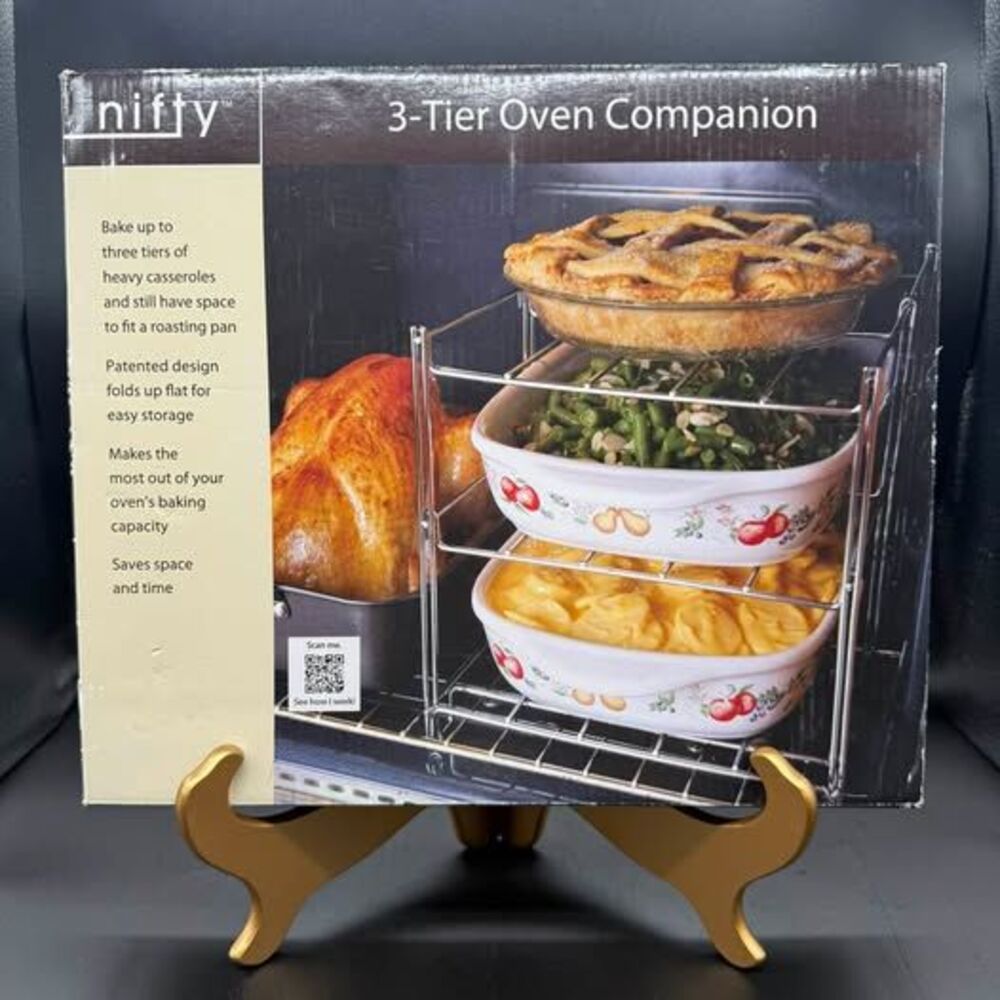 Casserole stacker - Nifty 3-Tier Oven Companion
